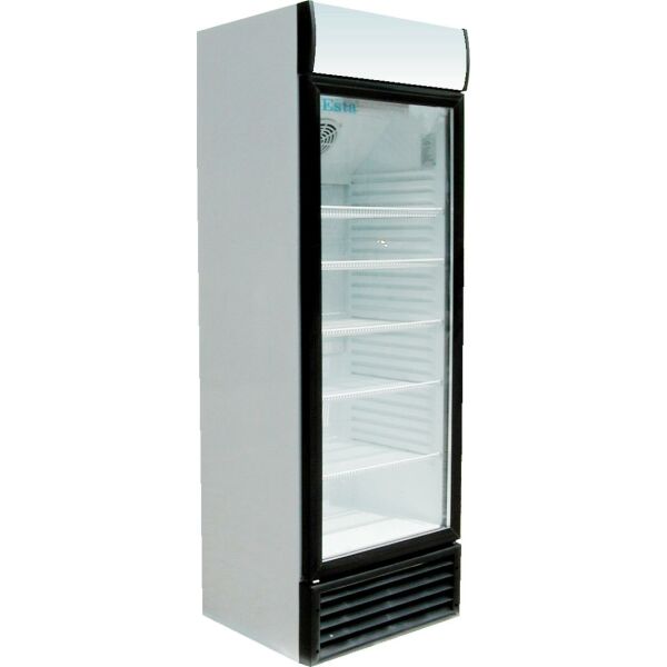 Fridges with glass doors and light top
