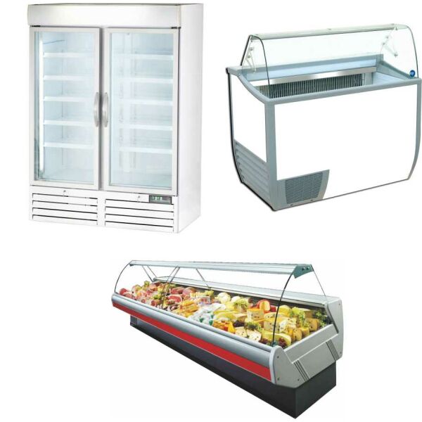 Wall refrigerated shelves & refrigerated counters