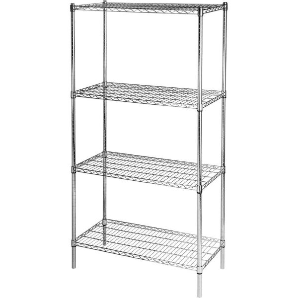Storage rack made of chrome steel