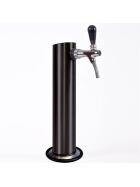 GDW dispensing column with compensator tap & foot for beer bar BK160 black