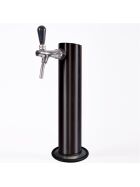 GDW dispensing column with compensator tap & foot for beer bar BK160 black