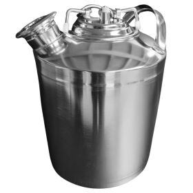 Cleaning container 10 L stainless steel 1 fitting of your...