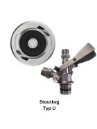 Reinigungsbehälter 10 L Edelstahl 1 Fitting nach Wahl