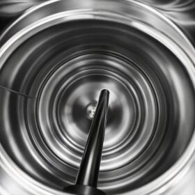 Cleaning container 10 L stainless steel 2 fittings of your choice