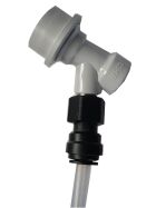 Screw-on adapter for NC couplings on 4x8mm hose