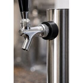 Pair of spacer sleeves for round columns, 2-wire