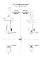 TAP CAP - Zapfhahnverschluss Silikon mit Kette - silberfarben