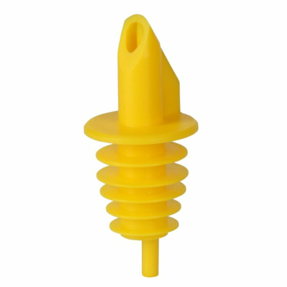 BILLY - plastic pourer for 0.5 - 1.5 liter bottles - yellow PU 12 pieces
