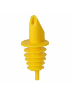 BILLY - plastic pourer for 0.5 - 1.5 liter bottles - yellow PU 12 pieces