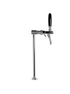 Stainless steel keg dispenser with compensator tap