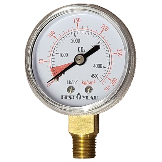 Content manometer for pressure reducer 0-250 / 30bar connection 1/4 "