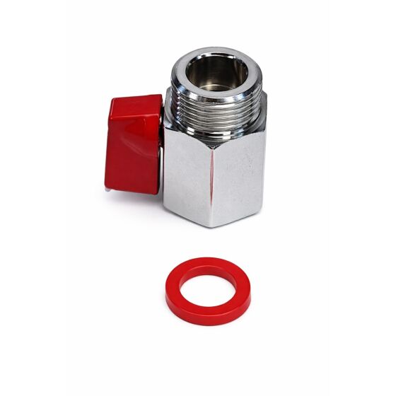 Beer shut-off valve for attaching 5/8 "kegs