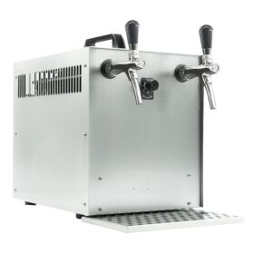 2-line dispenser "beer case" 60l / h complete set with CO², clock, hoses & keg
