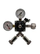 Zapfanlage 2-leitig "Bierkoffer" 60l/h Komplettset mit CO², Uhr, Schläuchen&Keg