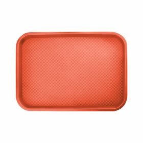Fast food tray 250 x 350 mm, red