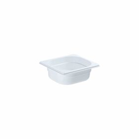 Gastronorm container, polycarbonate, white, GN 1/6 (100 mm)