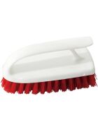 Cleaning brush for cutting boards red