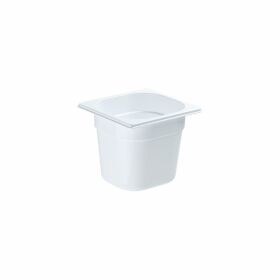 Gastronorm container, polycarbonate, white, GN 1/6 (150 mm)