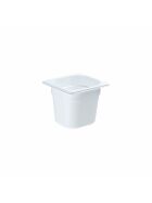 Gastronorm container, polycarbonate, white, GN 1/6 (150 mm)
