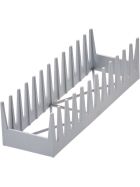 Plate holder for insertion into a universal basket 400 x 400 mm