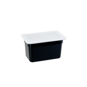 Gastronorm container, polycarbonate, black, GN 1/4 (150 mm)