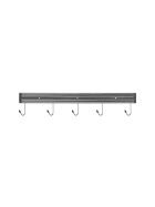 Magnetic knife holder with 5 hooks l = 450 mm