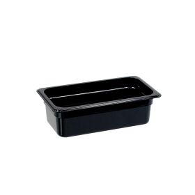 Gastronorm container, polycarbonate, black, GN 1/3 (150 mm)