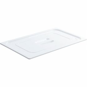 GN lid, polycarbonate, white, for GN 1/1 containers