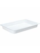 Gastronorm container, polycarbonate, white, GN 1/1 (65 mm)