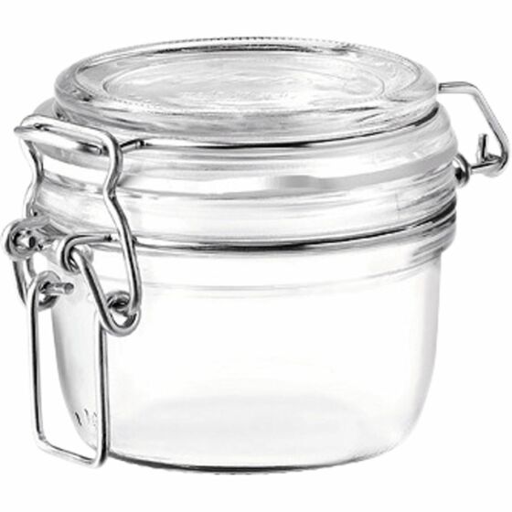 FIDO preserving jar with clip lock and rubber ring 0.125 liters