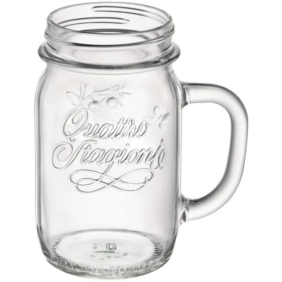 Quattro Stagioni glass beaker without lid, 0.415 liters