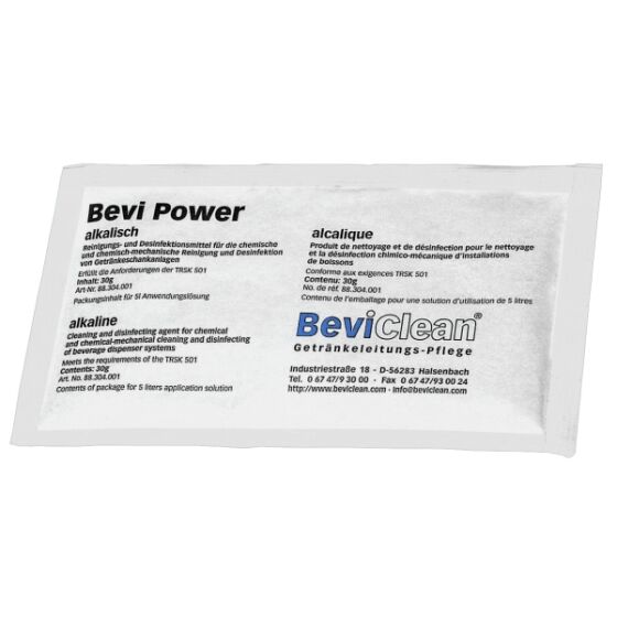 50 x 30 g cleaning agent Bevi Power Sauer powder form