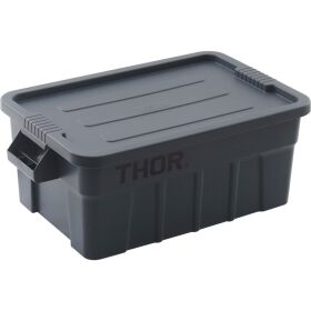 Storage container with lid, gray 53 l