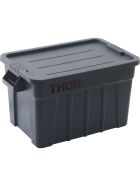 Storage container with lid, gray 79 l