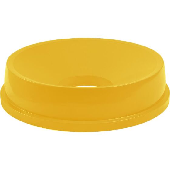 Lid with filling opening for trash can 120 liters yellow