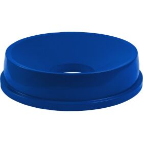 Lid with filling opening for trash can 120 liters blue