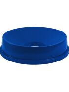 Lid with filling opening for trash can 120 liters blue