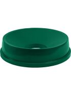 Lid with filling opening for trash can 120 liters green