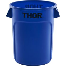 Trash can 120 liters blue