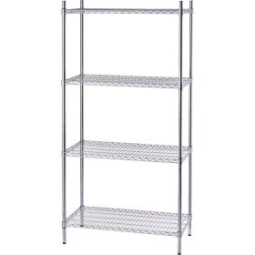 Storage rack made of chrome steel 610x455x1800 mm