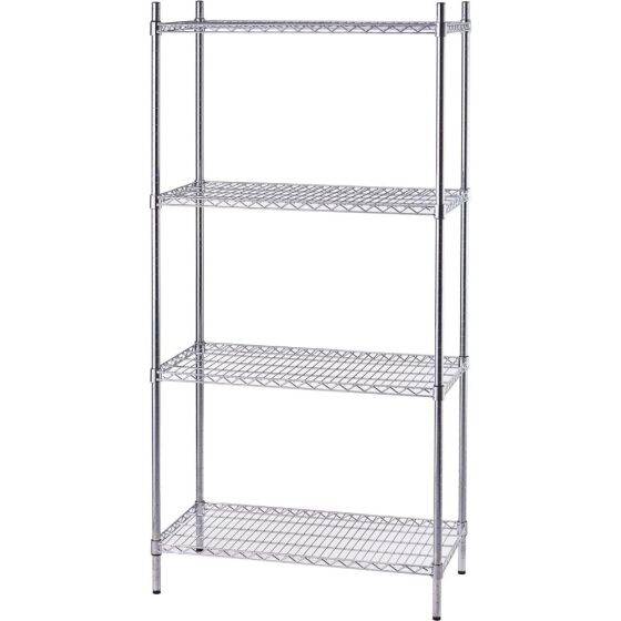 Storage rack made of chrome steel 910x455x1800 mm