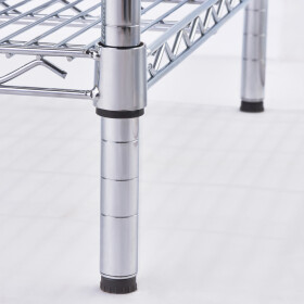 Storage rack made of chrome steel 1220x455x1800 mm