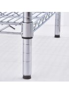 Storage rack made of chrome steel 1220x455x1800 mm