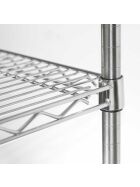 Storage rack made of chrome steel 1060x610x1800 mm