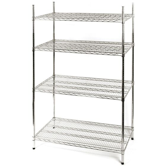 Lagerregal aus Chromstahl1220x610x1800 mm (BxTxH)