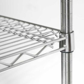 Storage rack made of chromed steel, dimensions...
