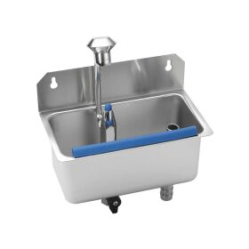 Portioning sink for ice cream scoops