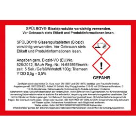 SPÜLBOY® CLASSIC glass washing tablets for glass...