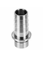 Beer or CO² hose nozzle "straight" made of stainless steel 10 mm