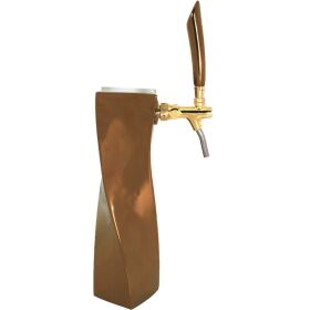 Dispensing column model "Flax" 1-line bronze with gold insert, tap thread